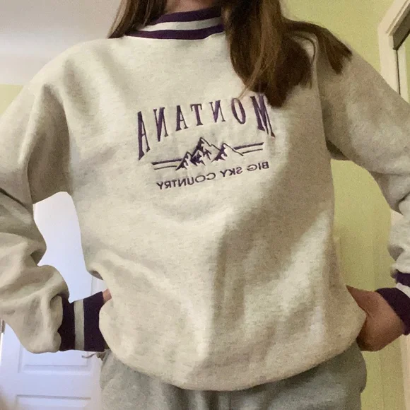 Signal sports Gray and purple Montana crewneck - Picture 8 of 10